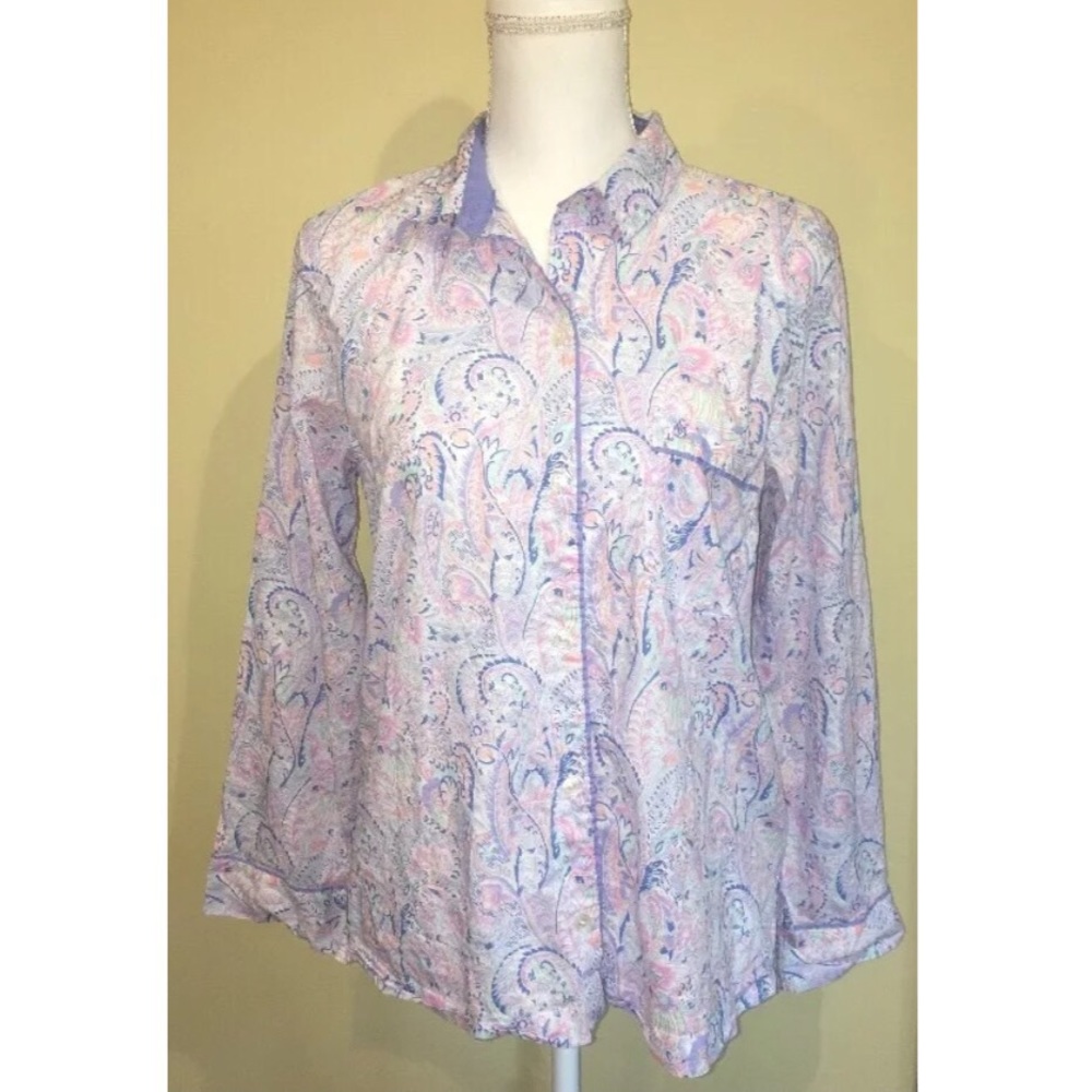 Victoria's Secret Night Sleep Shirt Paisley Purple